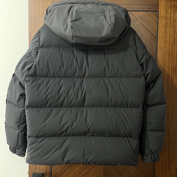 Moncler Black Hooded Down Jacket - Picture 10 of 12